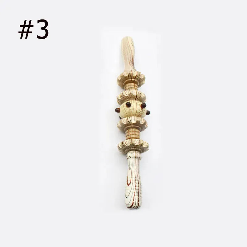 Temple Fair Stalls Hot Selling Wooden White Red Belly Nine-wheel Massager Leg Roller Massage Scenic Spot Wholesale - Bellarte Enchanté Temple Fair Stalls Hot Selling Wooden White Red Belly Nine-wheel Massager Leg Roller Massage Scenic Spot Wholesale