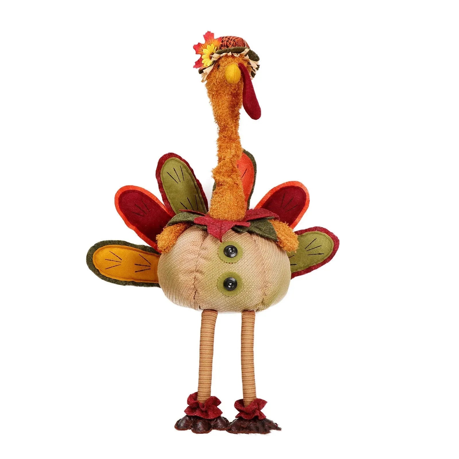 Thanksgiving Turkey Doll Retractable Ornament Decoration - Bellarte Enchanté Thanksgiving Turkey Doll Retractable Ornament Decoration