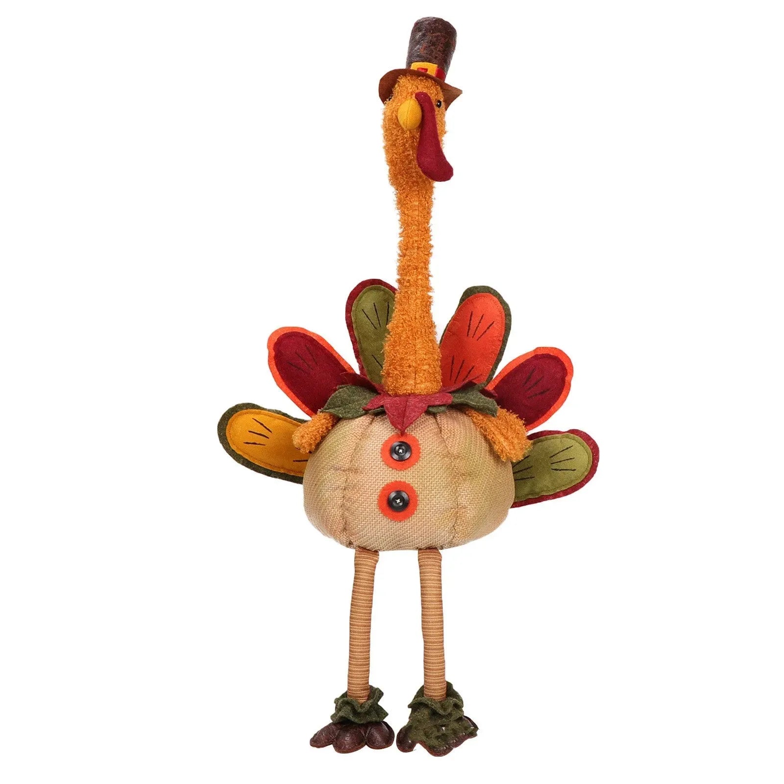 Thanksgiving Turkey Doll Retractable Ornament Decoration - Bellarte Enchanté Thanksgiving Turkey Doll Retractable Ornament Decoration