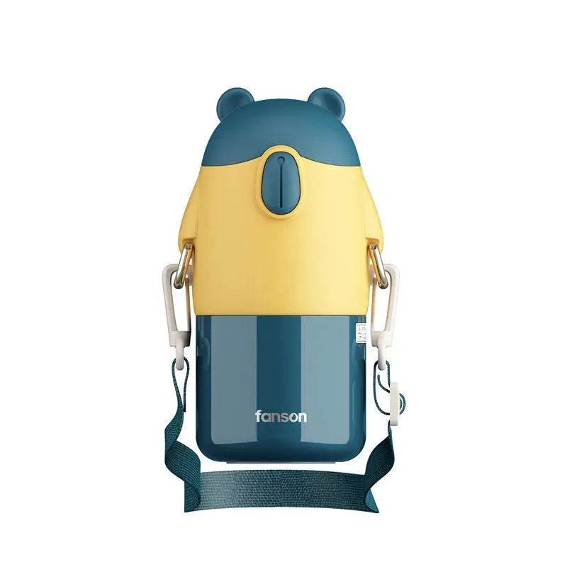 Thermos Mug With Straws Girl Children Cartoon Portable Fashion - Bellarte Enchanté Thermos Mug With Straws Girl Children Cartoon Portable Fashion