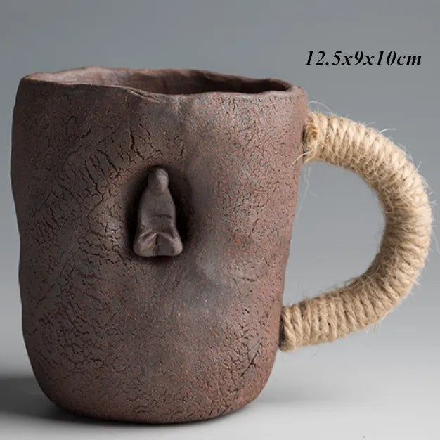 Thick Ceramic Mug With Lid Spoon Ceramic Office - Bellarte Enchanté Thick Ceramic Mug With Lid Spoon Ceramic Office