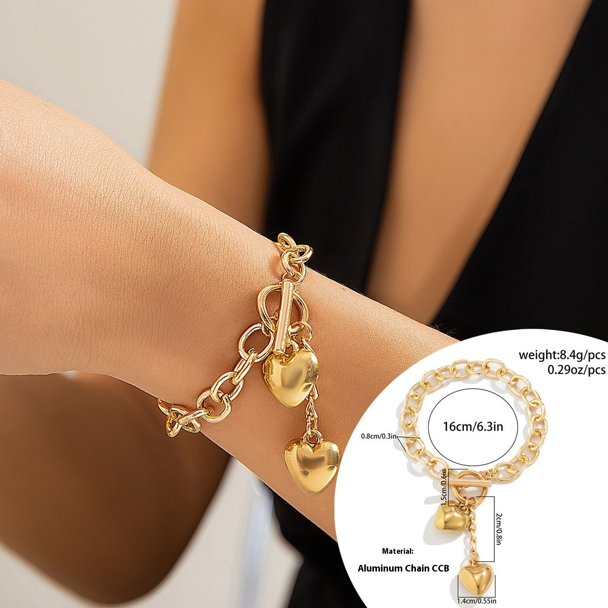 Thick Chain With Shiny Lock And Key Pendant Necklace For Women Trendy Ladies Accessories On The Neck Fashion Jewelry Female - Bellarte Enchanté Thick Chain With Shiny Lock And Key Pendant Necklace For Women Trendy Ladies Accessories On The Neck Fashion Jewelry Female