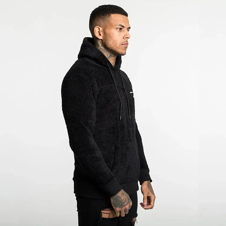 Thick Jacket Men's Plus Velvet Thick Sweater Hooded Pullover - Bellarte Enchanté Thick Jacket Men's Plus Velvet Thick Sweater Hooded Pullover