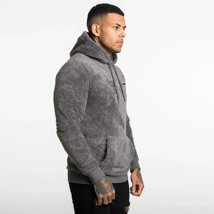 Thick Jacket Men's Plus Velvet Thick Sweater Hooded Pullover - Bellarte Enchanté Thick Jacket Men's Plus Velvet Thick Sweater Hooded Pullover