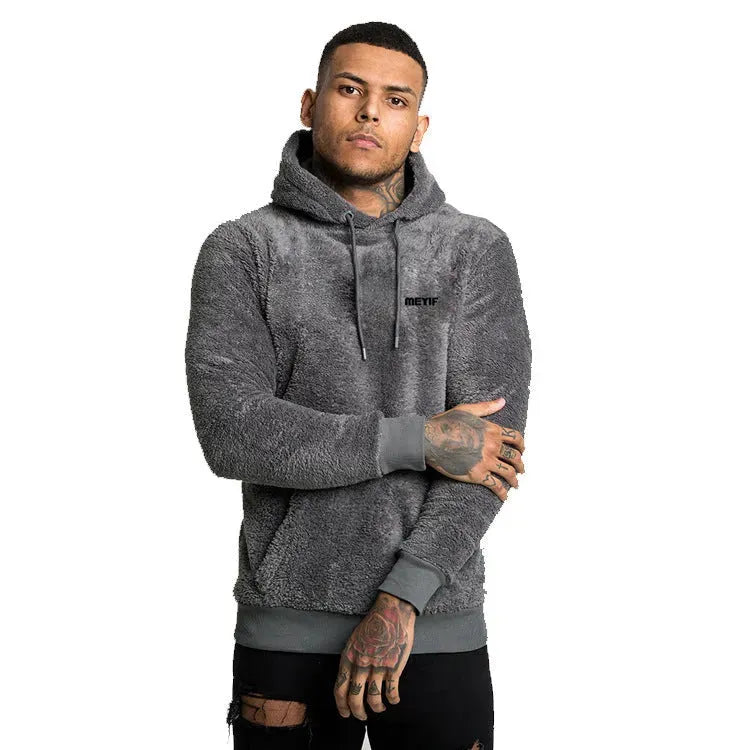 Thick Jacket Men's Plus Velvet Thick Sweater Hooded Pullover - Bellarte Enchanté Thick Jacket Men's Plus Velvet Thick Sweater Hooded Pullover