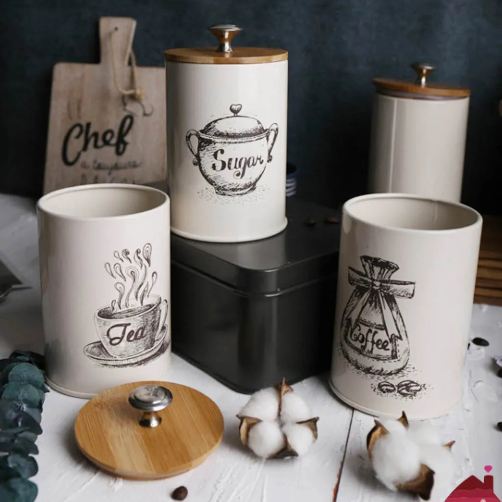 Thickened Galvanized Iron Storage Tank KL Kitchen Seasoning Jar - Bellarte Enchanté Thickened Galvanized Iron Storage Tank KL Kitchen Seasoning Jar