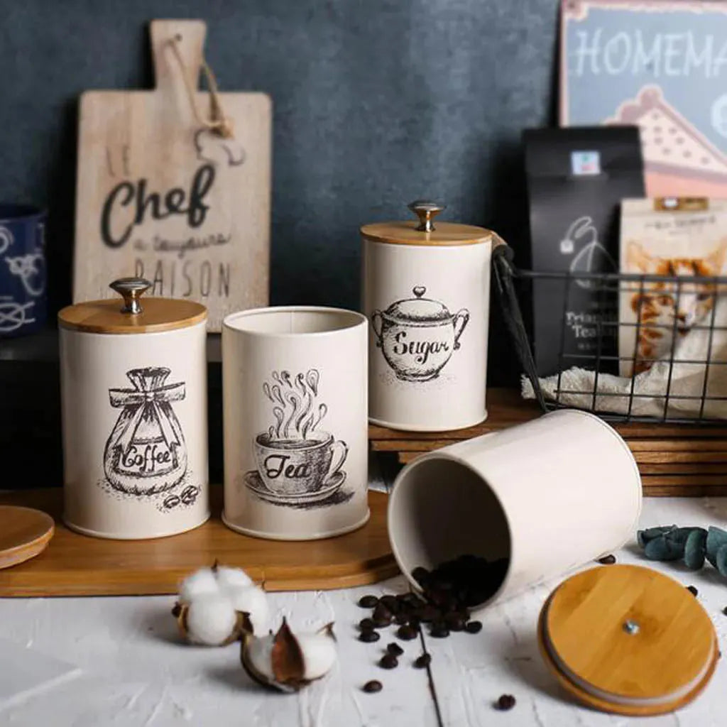 Thickened Galvanized Iron Storage Tank KL Kitchen Seasoning Jar - Bellarte Enchanté Thickened Galvanized Iron Storage Tank KL Kitchen Seasoning Jar