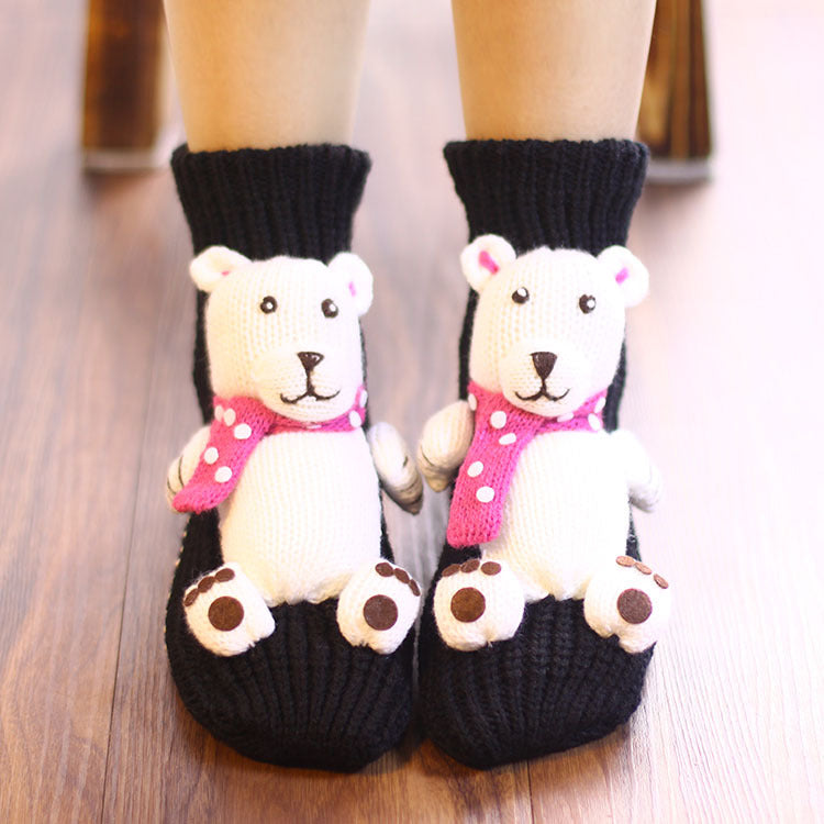 Thickened Middle Tube Thick Line Adult Christmas Socks - Bellarte Enchanté Thickened Middle Tube Thick Line Adult Christmas Socks