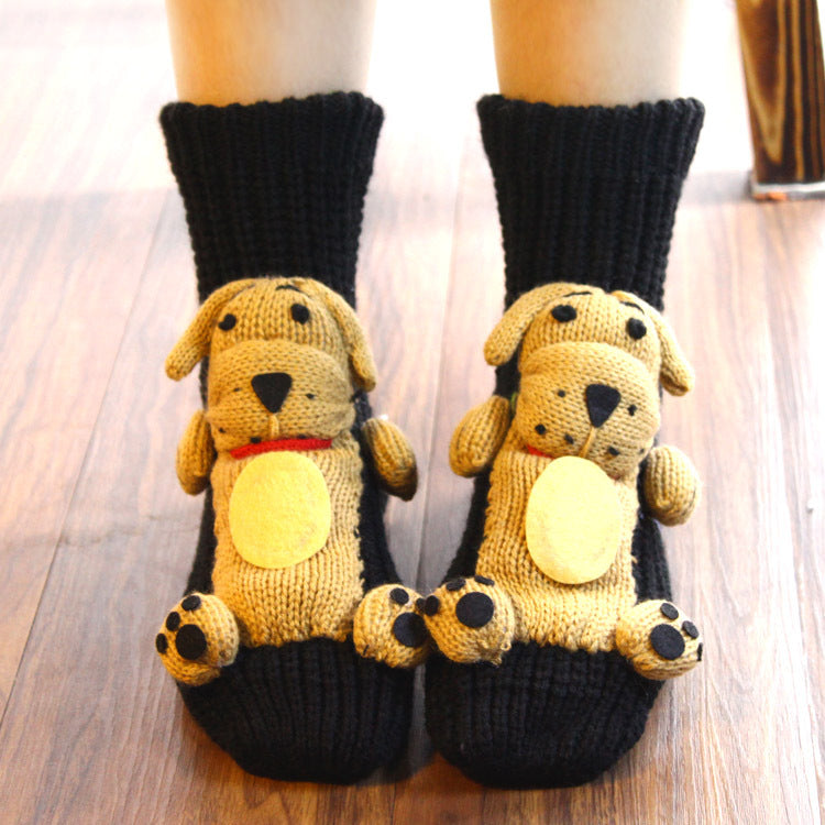 Thickened Middle Tube Thick Line Adult Christmas Socks - Bellarte Enchanté Thickened Middle Tube Thick Line Adult Christmas Socks