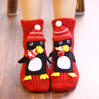 Thickened Middle Tube Thick Line Adult Christmas Socks - Bellarte Enchanté Thickened Middle Tube Thick Line Adult Christmas Socks