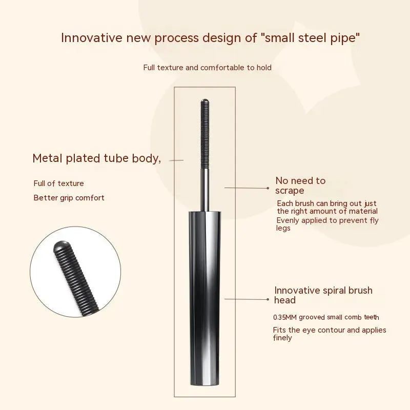 Three-dimensional Curling Metal Steel Tube Mascara Waterproof Long - Bellarte Enchanté Three-dimensional Curling Metal Steel Tube Mascara Waterproof Long