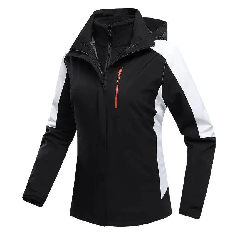 Three-in-one Waterproof Fleece-lined Thick Jacket - Bellarte Enchanté Three-in-one Waterproof Fleece-lined Thick Jacket