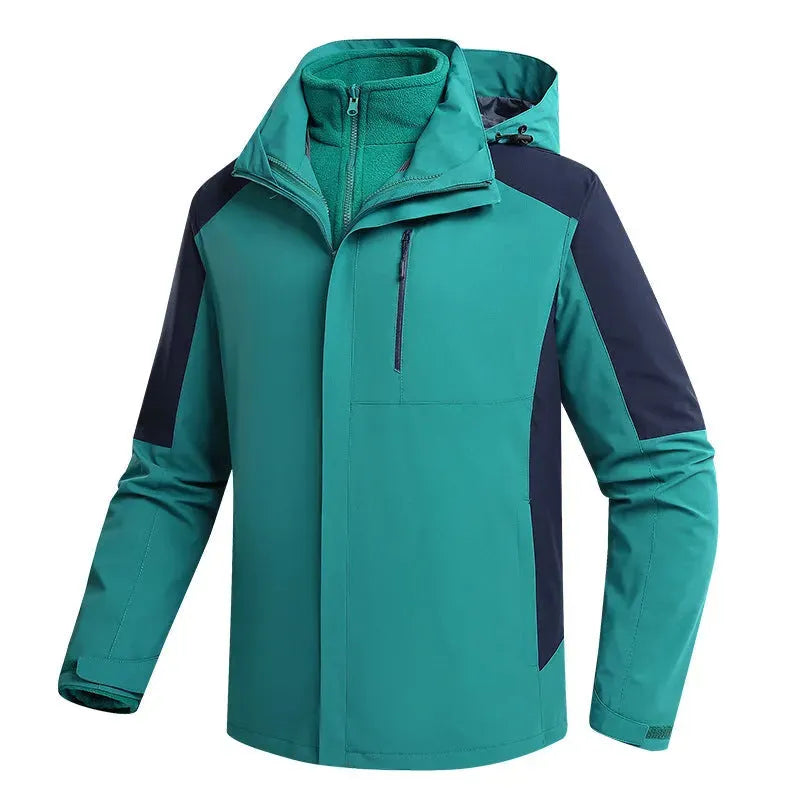 Three-in-one Waterproof Fleece-lined Thick Jacket - Bellarte Enchanté Three-in-one Waterproof Fleece-lined Thick Jacket