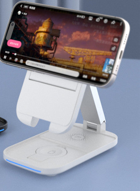 Three-in-one Wireless Charger Bracket Folding Magnetic Suction - Bellarte Enchanté Three-in-one Wireless Charger Bracket Folding Magnetic Suction