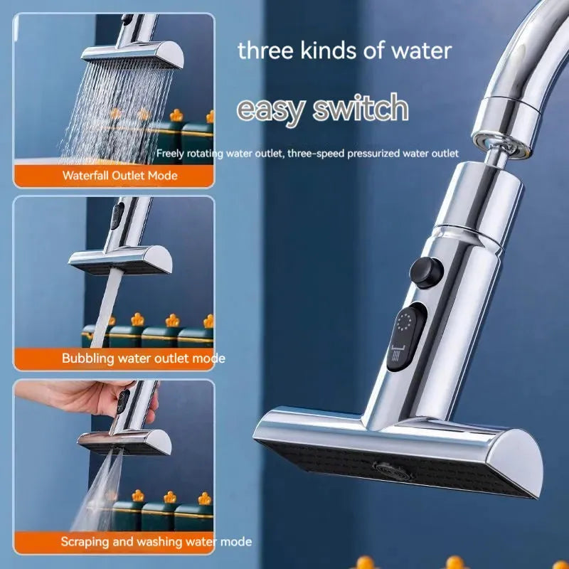 Three-speed Faucet Universal Rotation - Bellarte Enchanté Three-speed Faucet Universal Rotation
