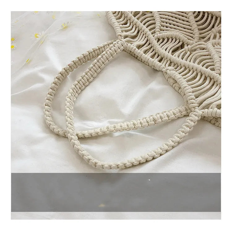 Tide Braided Beach Portable One Shoulder Large Capacity Bag - Bellarte Enchanté Tide Braided Beach Portable One Shoulder Large Capacity Bag