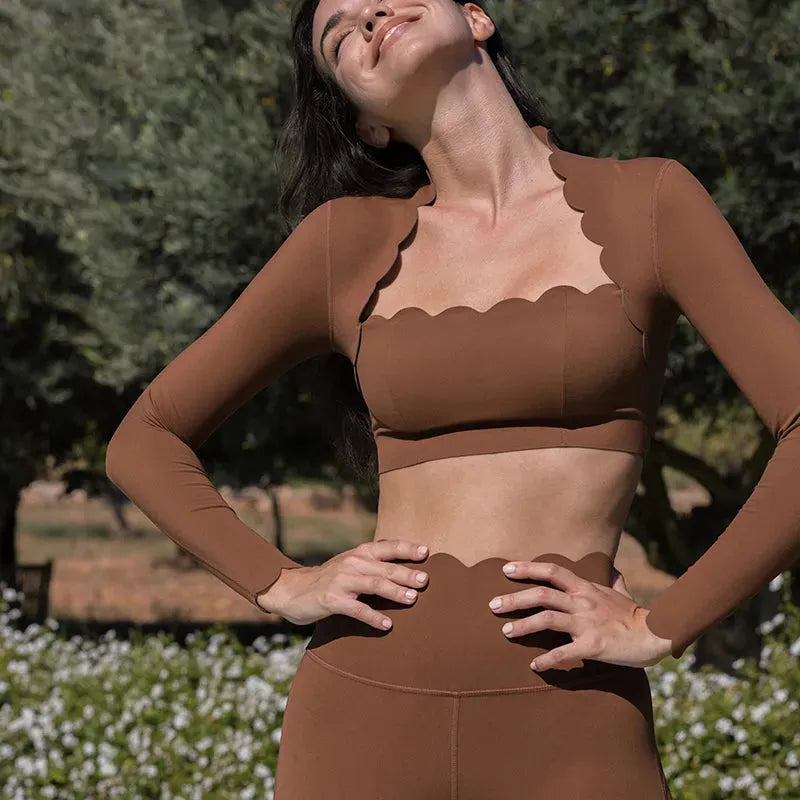 Tight Top Pilates Sports Yoga Jacket - Bellarte Enchanté Tight Top Pilates Sports Yoga Jacket