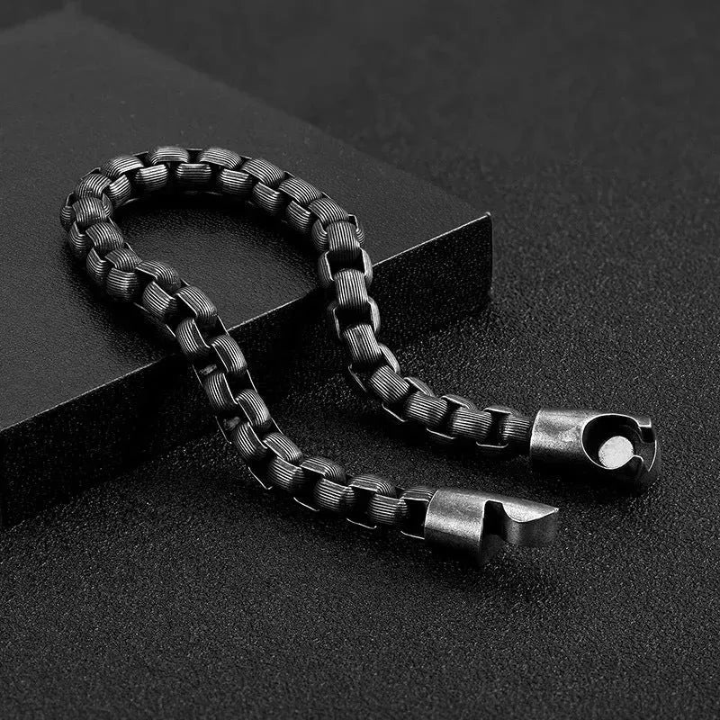 Titanium Steel Men's Vintage Bracelet Creative Personality - Bellarte Enchanté Titanium Steel Men's Vintage Bracelet Creative Personality