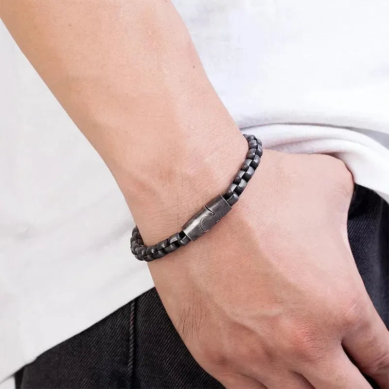 Titanium Steel Men's Vintage Bracelet Creative Personality - Bellarte Enchanté Titanium Steel Men's Vintage Bracelet Creative Personality