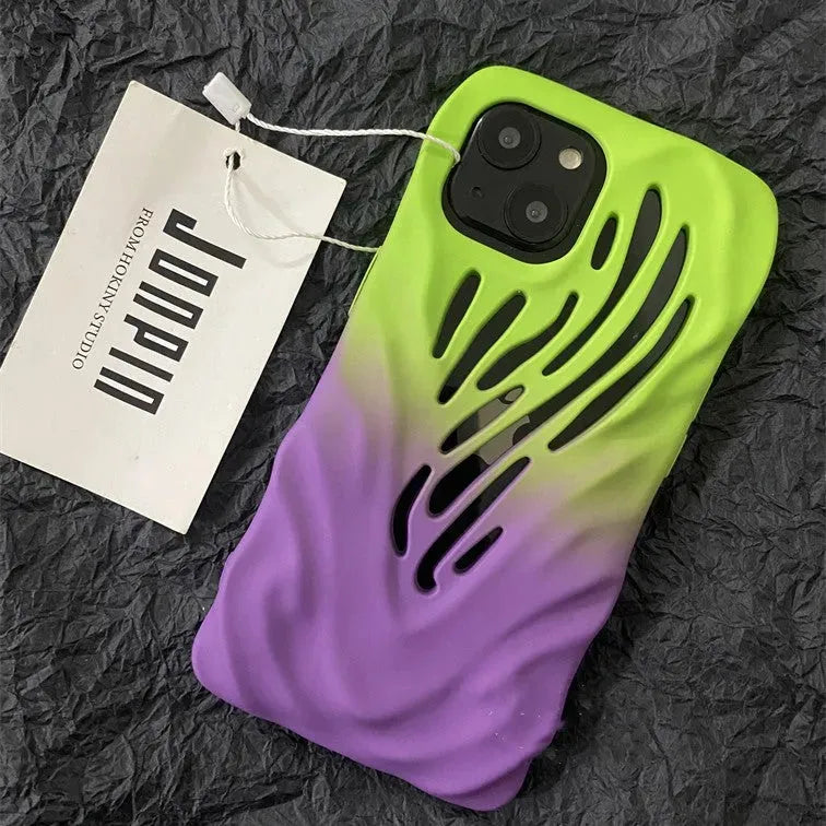 Titanium Wind Hollowed Out Suitable Phone Cases - Bellarte Enchanté Titanium Wind Hollowed Out Suitable Phone Cases