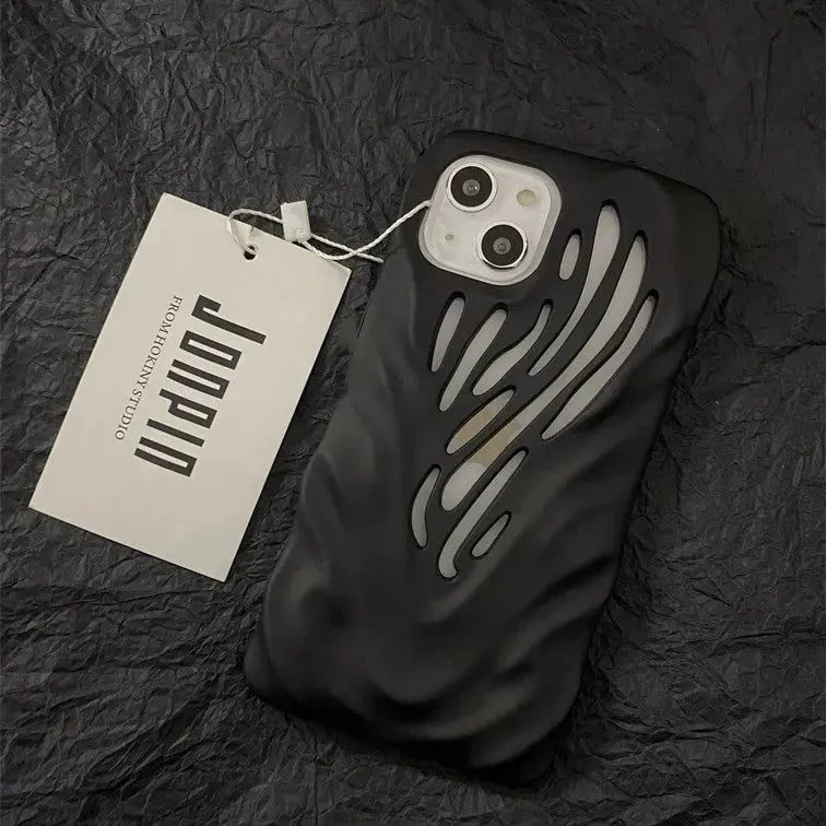 Titanium Wind Hollowed Out Suitable Phone Cases - Bellarte Enchanté Titanium Wind Hollowed Out Suitable Phone Cases