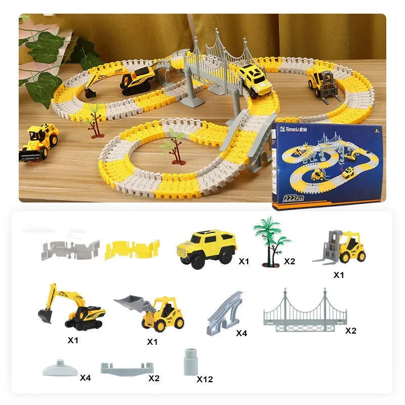 Tongli Engineering Vehicle Rail Car Children's Toys - Bellarte Enchanté Tongli Engineering Vehicle Rail Car Children's Toys