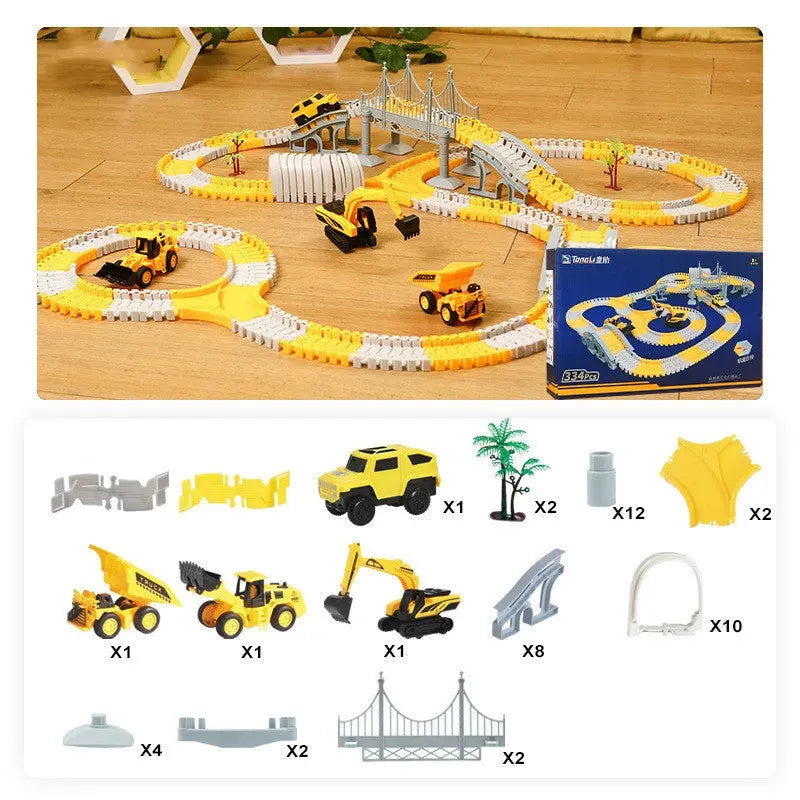Tongli Engineering Vehicle Rail Car Children's Toys - Bellarte Enchanté Tongli Engineering Vehicle Rail Car Children's Toys