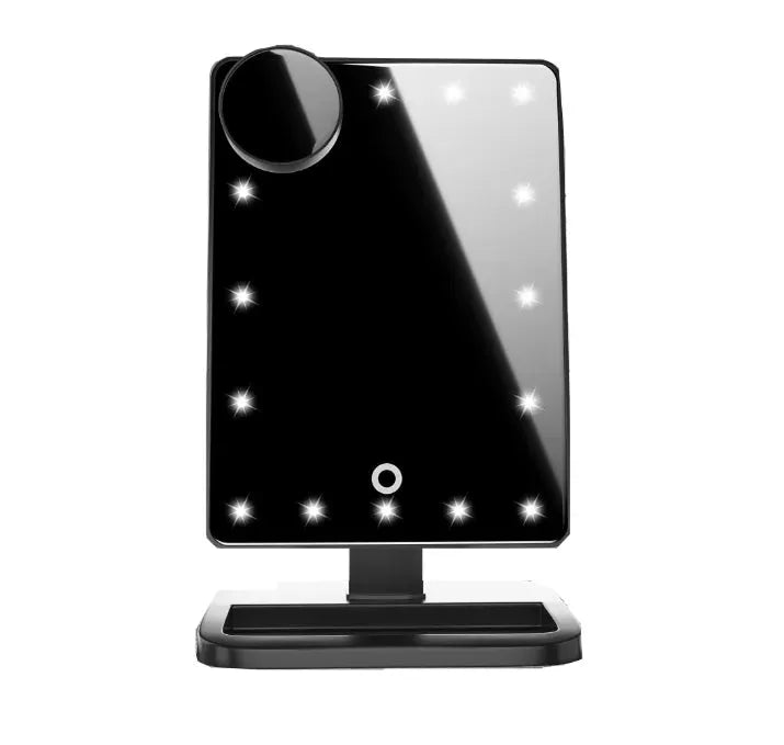 Touch Screen Makeup Mirror With 20 LED Light Bluetooth - Bellarte Enchanté Touch Screen Makeup Mirror With 20 LED Light Bluetooth