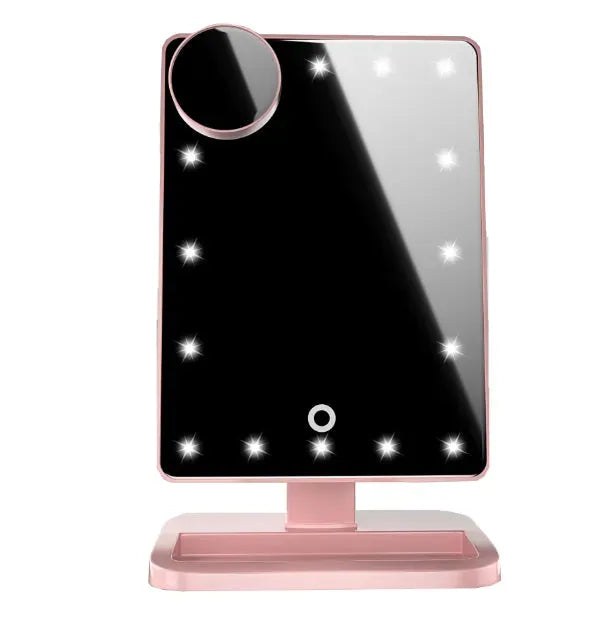 Touch Screen Makeup Mirror With 20 LED Light Bluetooth - Bellarte Enchanté Touch Screen Makeup Mirror With 20 LED Light Bluetooth