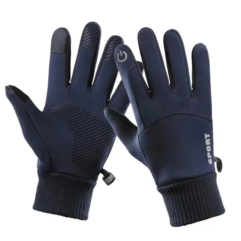 Touch Screen Plush Thickened Warm Windproof Anti-skid Waterproof Outdoor Riding Gloves - Bellarte Enchanté Touch Screen Plush Thickened Warm Windproof Anti-skid Waterproof Outdoor Riding Gloves