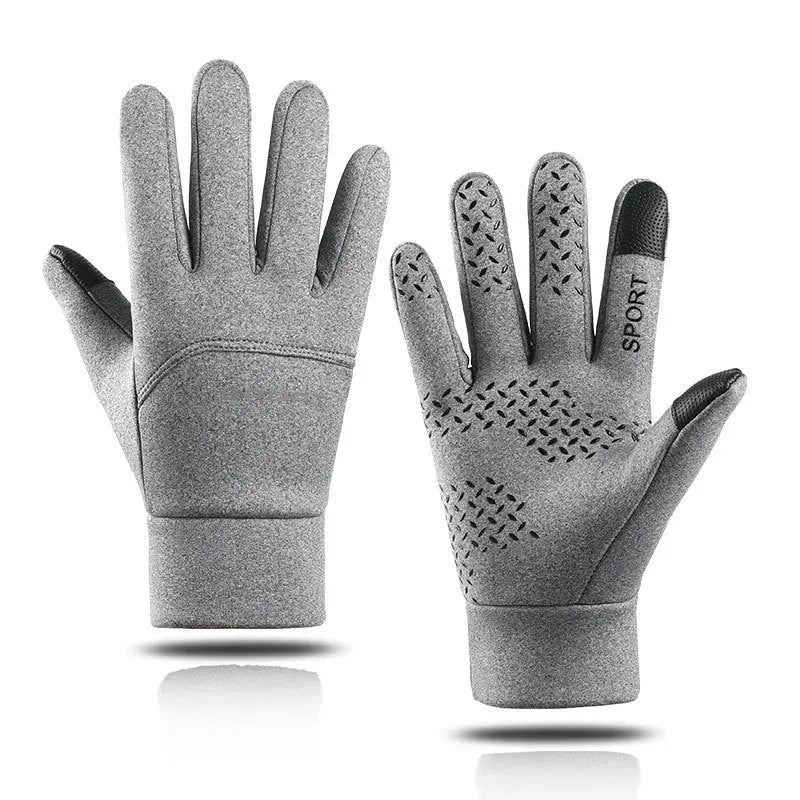 Touch Screen Plush Thickened Warm Windproof Anti-skid Waterproof Outdoor Riding Gloves - Bellarte Enchanté Touch Screen Plush Thickened Warm Windproof Anti-skid Waterproof Outdoor Riding Gloves