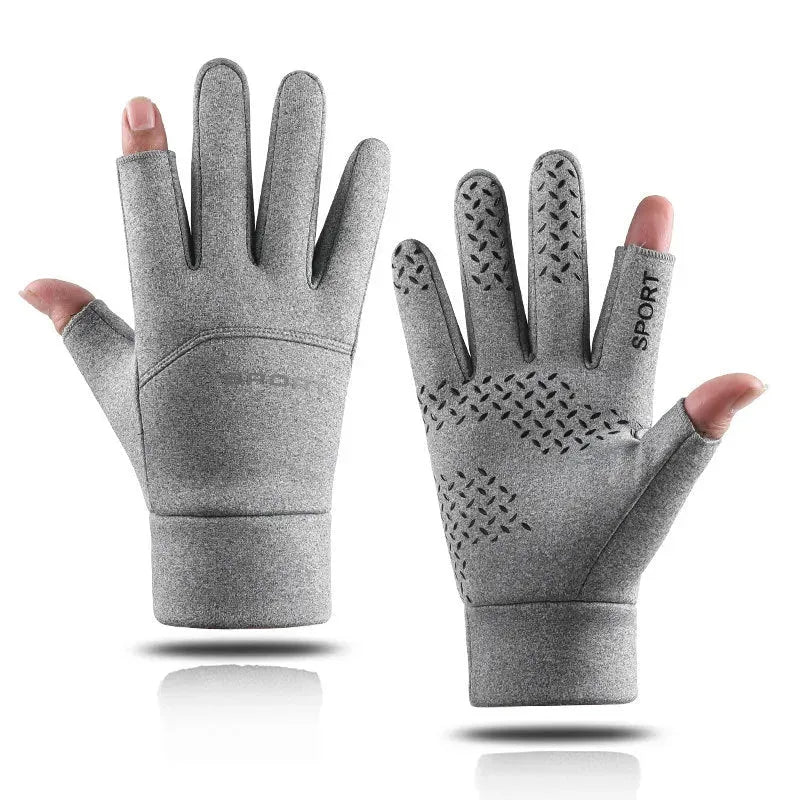 Touch Screen Plush Thickened Warm Windproof Anti-skid Waterproof Outdoor Riding Gloves - Bellarte Enchanté Touch Screen Plush Thickened Warm Windproof Anti-skid Waterproof Outdoor Riding Gloves