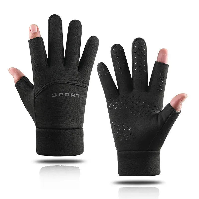Touch Screen Plush Thickened Warm Windproof Anti-skid Waterproof Outdoor Riding Gloves - Bellarte Enchanté Touch Screen Plush Thickened Warm Windproof Anti-skid Waterproof Outdoor Riding Gloves