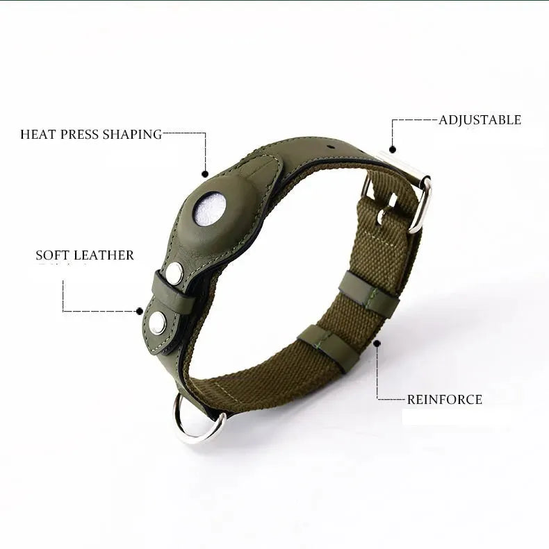 Tracking Airtag Dog Collar Pet Leash Leash For Medium And Large Dogs Does Not Include A Locator - Bellarte Enchanté Tracking Airtag Dog Collar Pet Leash Leash For Medium And Large Dogs Does Not Include A Locator