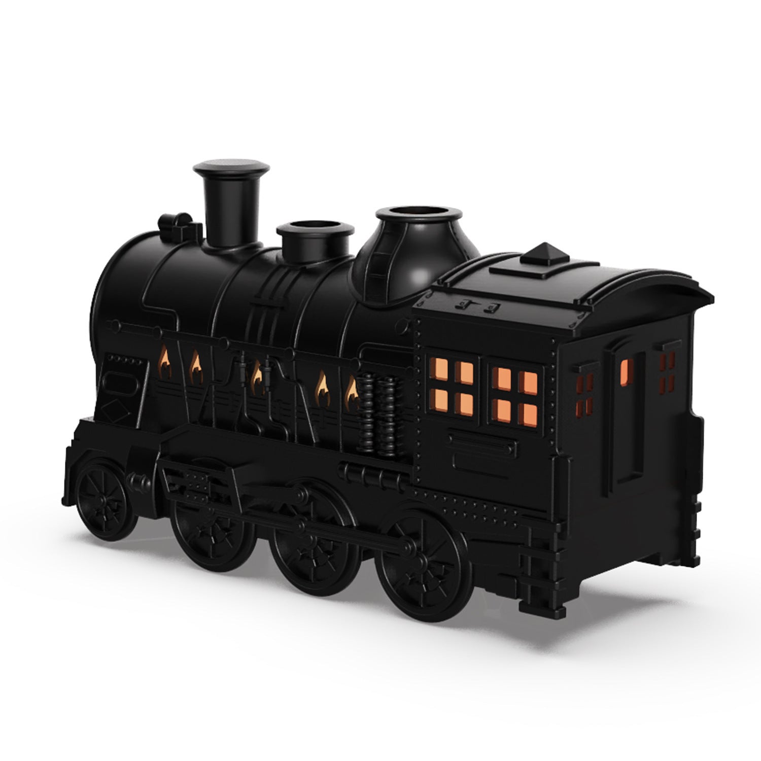 Train Shape Aromatherapy Diffuser Desktop Essential Oils Difusor Smoke Ring Double Spray Ultrasonic Air Humidifier With LED Lamp - Bellarte Enchanté Train Shape Aromatherapy Diffuser Desktop Essential Oils Difusor Smoke Ring Double Spray Ultrasonic Air Humidifier With LED Lamp