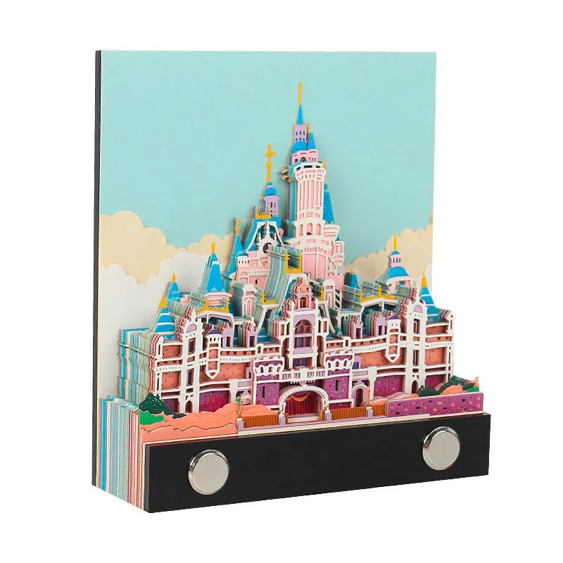 Tree House Panoramic 3D Notes Paper Carving Creative Calendar Decoration - Bellarte Enchanté Tree House Panoramic 3D Notes Paper Carving Creative Calendar Decoration