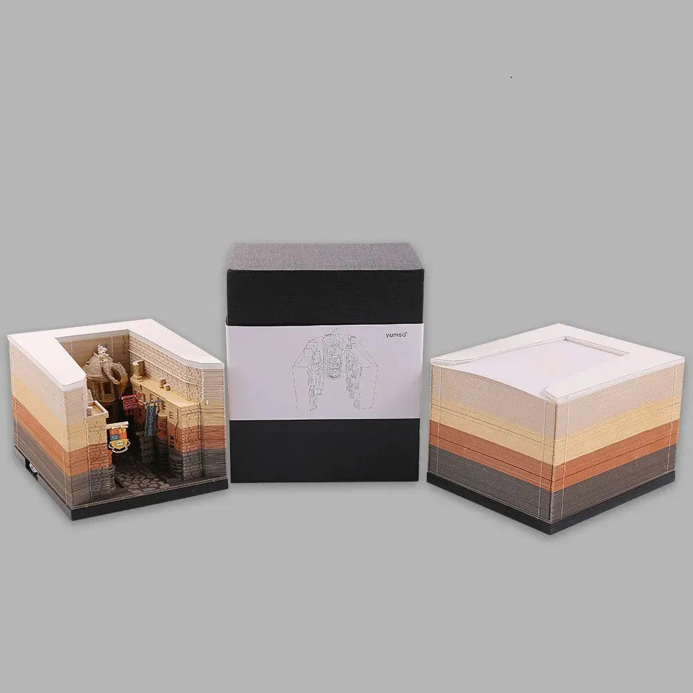 Tree House Panoramic 3D Notes Paper Carving Creative Calendar Decoration - Bellarte Enchanté Tree House Panoramic 3D Notes Paper Carving Creative Calendar Decoration