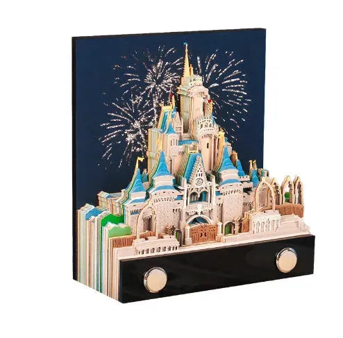 Tree House Panoramic 3D Notes Paper Carving Creative Calendar Decoration - Bellarte Enchanté Tree House Panoramic 3D Notes Paper Carving Creative Calendar Decoration