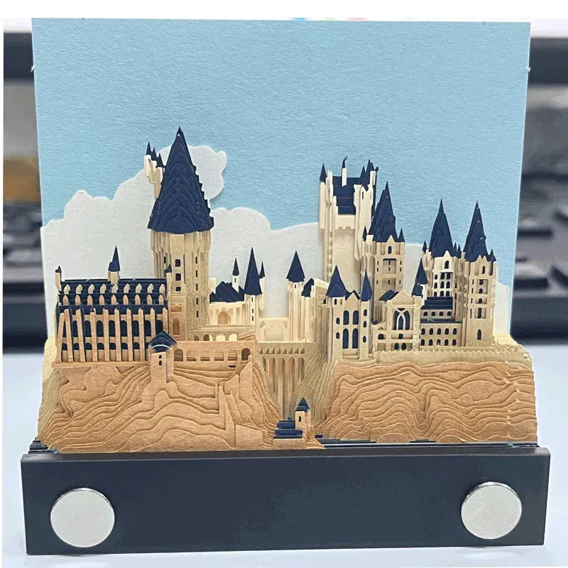 Tree House Panoramic 3D Notes Paper Carving Creative Calendar Decoration - Bellarte Enchanté Tree House Panoramic 3D Notes Paper Carving Creative Calendar Decoration