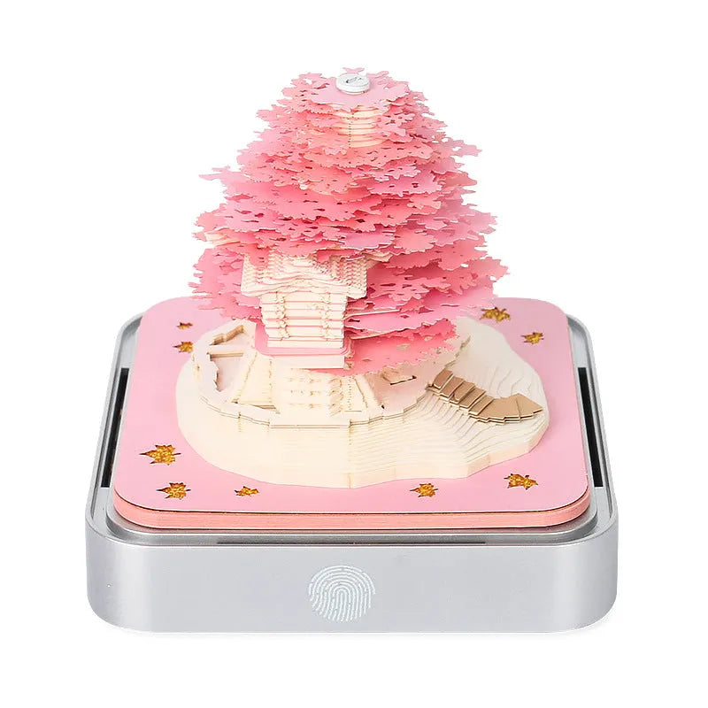 Tree House Paper Carving Notepad Creative Weekly Calendar Earth - Bellarte Enchanté Tree House Paper Carving Notepad Creative Weekly Calendar Earth