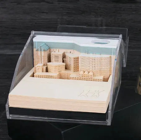 Tree House Paper Carving Notepad Creative Weekly Calendar Earth Calendar - Bellarte Enchanté Tree House Paper Carving Notepad Creative Weekly Calendar Earth Calendar