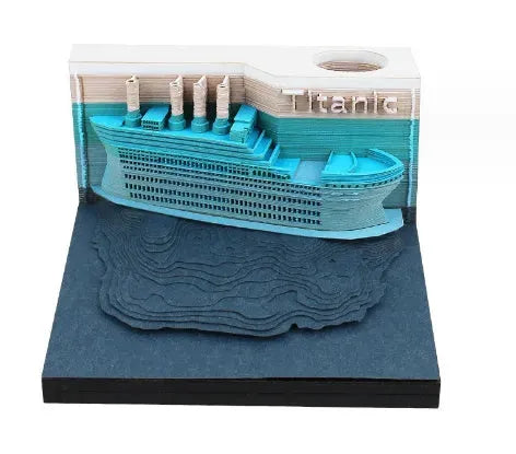 Tree House Paper Carving Notepad Creative Weekly Calendar Earth Calendar - Bellarte Enchanté Tree House Paper Carving Notepad Creative Weekly Calendar Earth Calendar