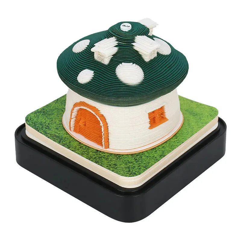Tree House Paper Carving Notepad Creative Weekly Calendar Earth Calendar - Bellarte Enchanté Tree House Paper Carving Notepad Creative Weekly Calendar Earth Calendar