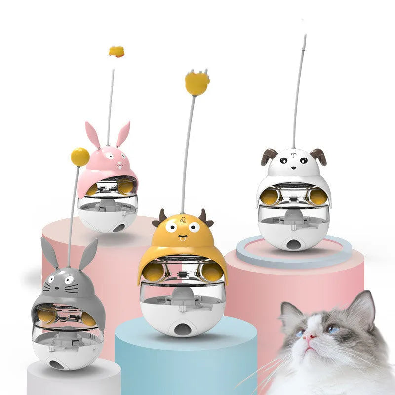 Tumbler Leaky Ball Cat And Dog Educational Toys - Bellarte Enchanté Tumbler Leaky Ball Cat And Dog Educational Toys