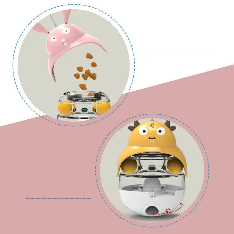 Tumbler Leaky Ball Cat And Dog Educational Toys - Bellarte Enchanté Tumbler Leaky Ball Cat And Dog Educational Toys