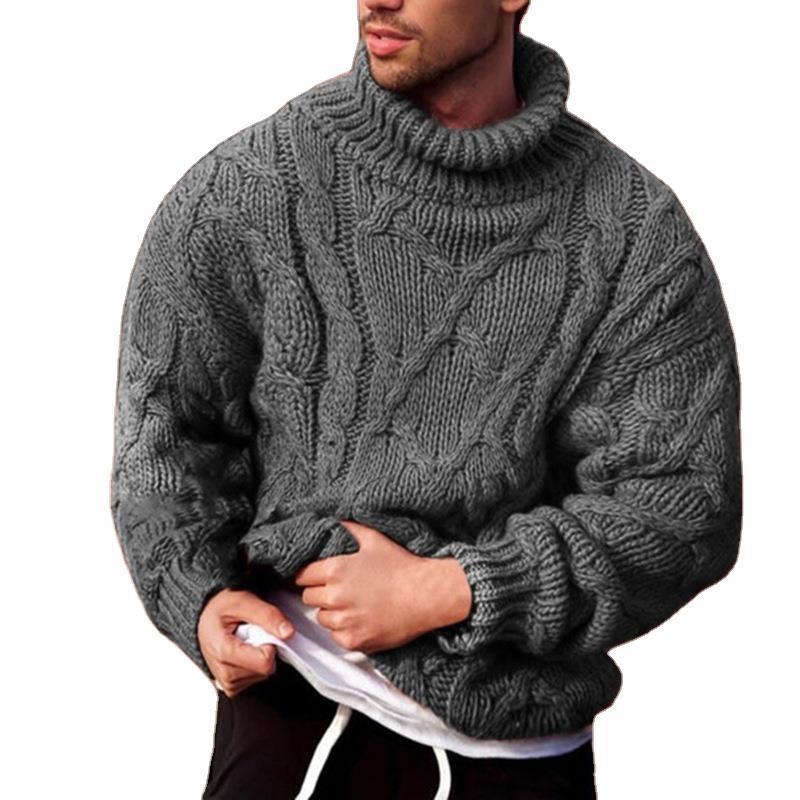 Twisted turtleneck men's sweater men's sweater - Bellarte Enchanté Twisted turtleneck men's sweater men's sweater