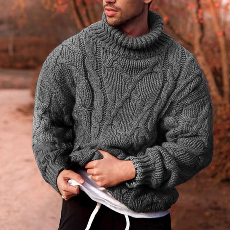 Twisted turtleneck men's sweater men's sweater - Bellarte Enchanté Twisted turtleneck men's sweater men's sweater