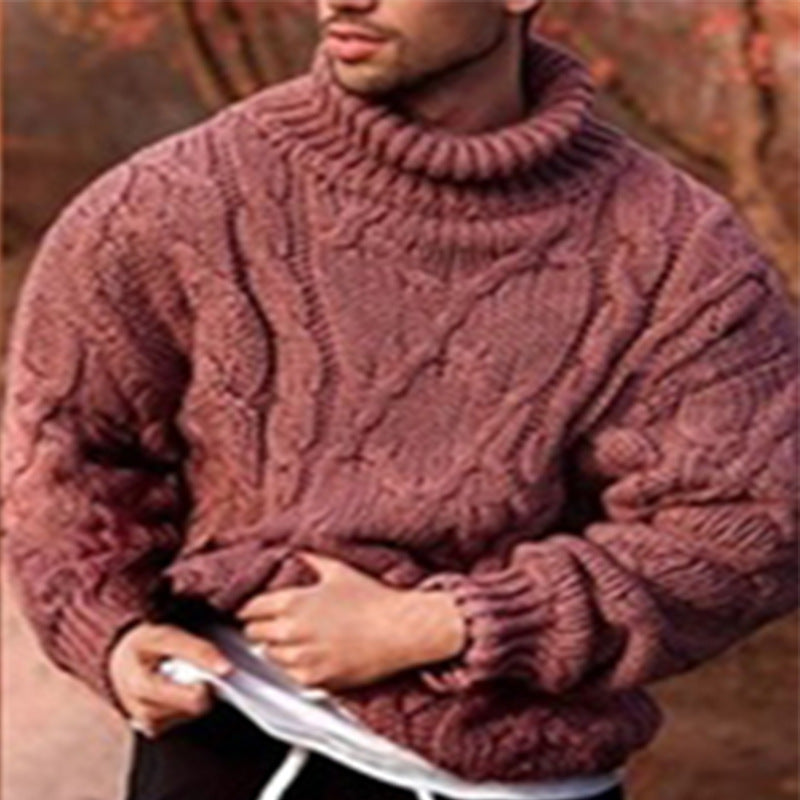 Twisted turtleneck men's sweater men's sweater - Bellarte Enchanté Twisted turtleneck men's sweater men's sweater
