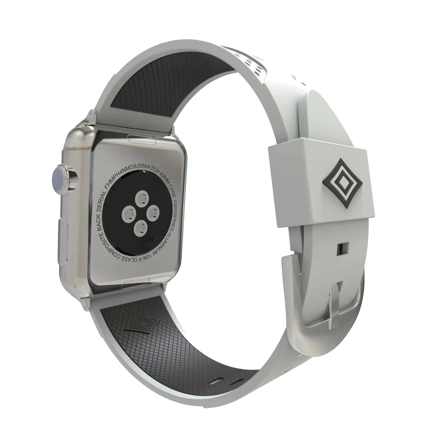 Two Color Silicone Pin Buckle Watch Strap Stripe - Bellarte Enchanté Two Color Silicone Pin Buckle Watch Strap Stripe