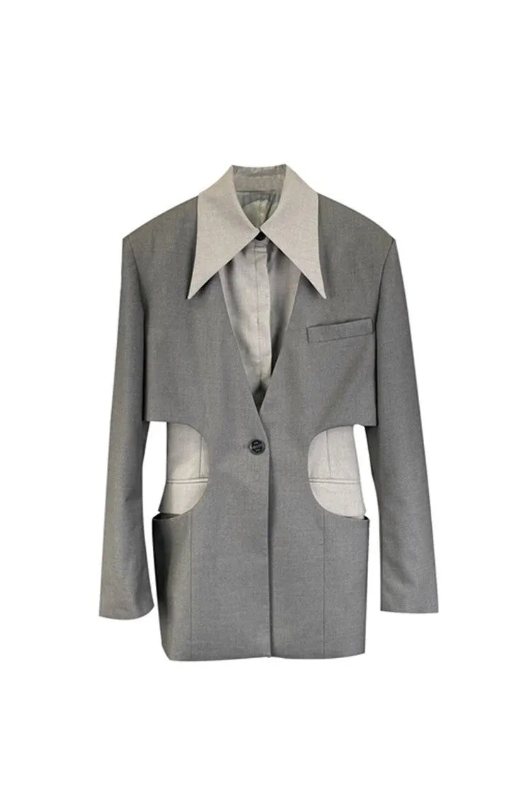 Two Pieces Of Casual Fake Jackets With A Hollowed - Bellarte Enchanté Two Pieces Of Casual Fake Jackets With A Hollowed